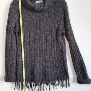 Women's Grey Mohair Sweater L TOGO